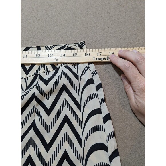 ARK & Co  Women’s Palazzo Pants Black & Stone 100% Polyester Size Large - Picture 12 of 12